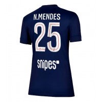 Paris Saint-Germain Nuno Mendes #25 Domáci Ženy futbalový dres 2025-26 Krátky Rukáv